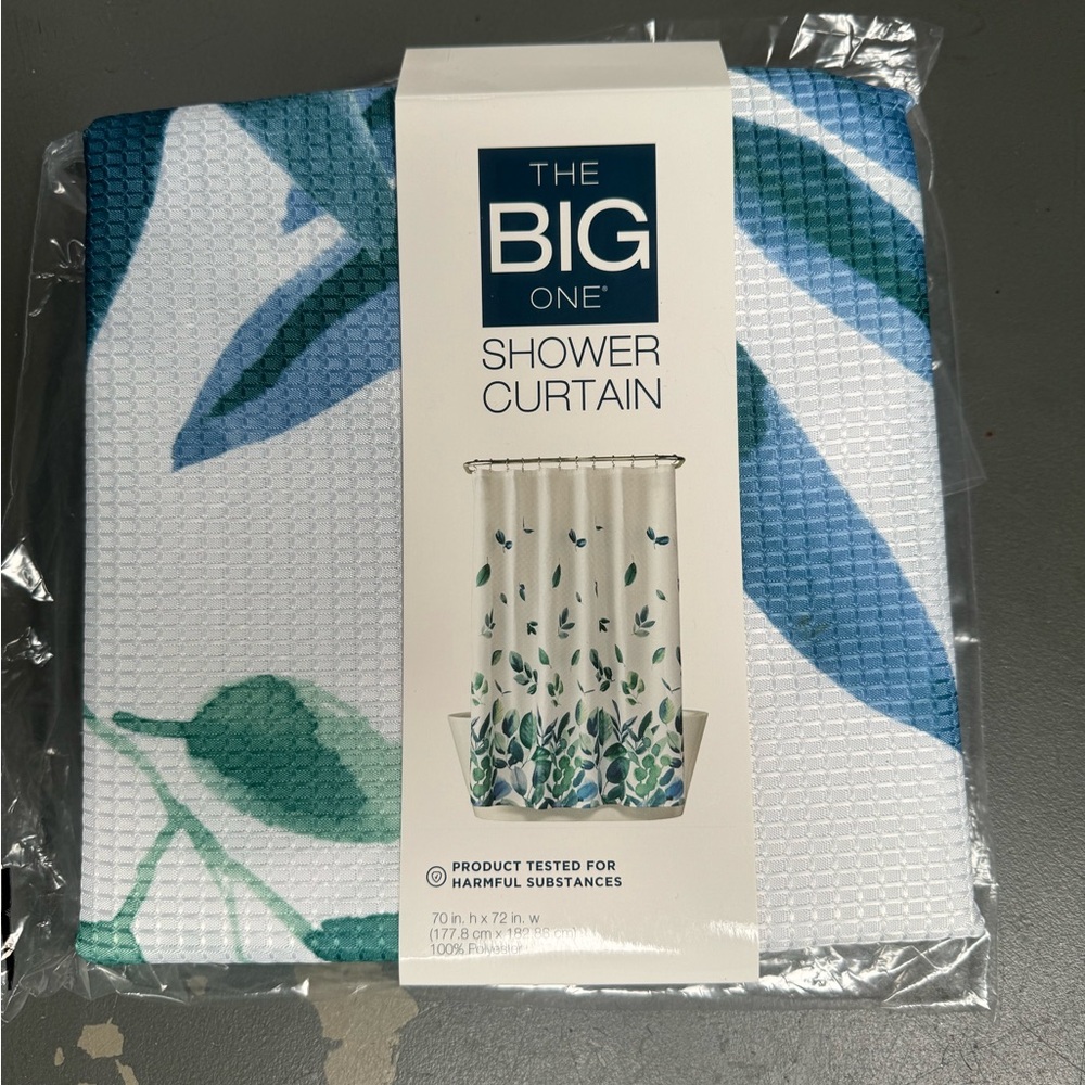 The big one leaf shower curtain